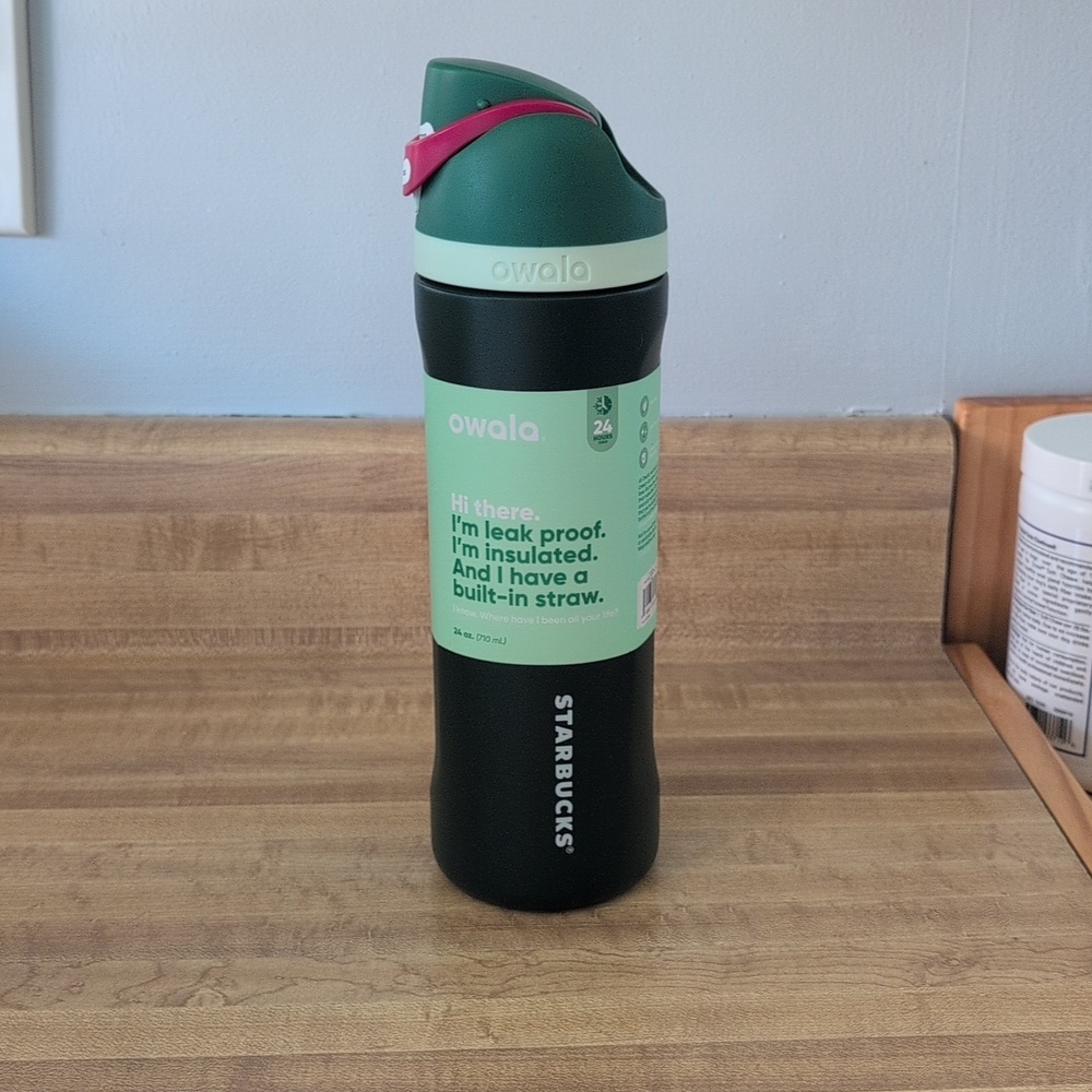 Owala Green insulated Water Bottle - Picture 3 of 6